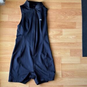 ALO Yoga Black Sleeveless Jumpsuit. NEW